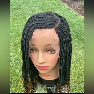 Handmade Feed-in Braided beaded Wig